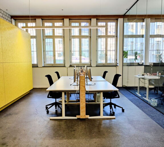Team-Büro im Leo&Co Coworking Space in St. Gallen Zentrum